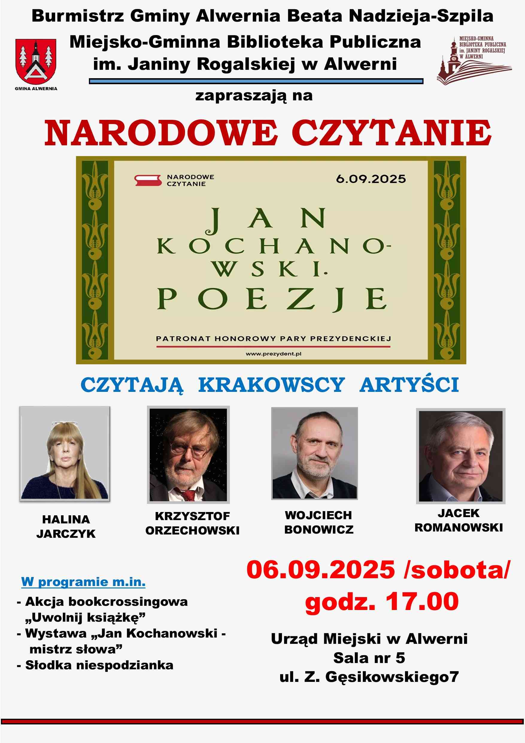 Plakat Narodowe Czytanie 2025