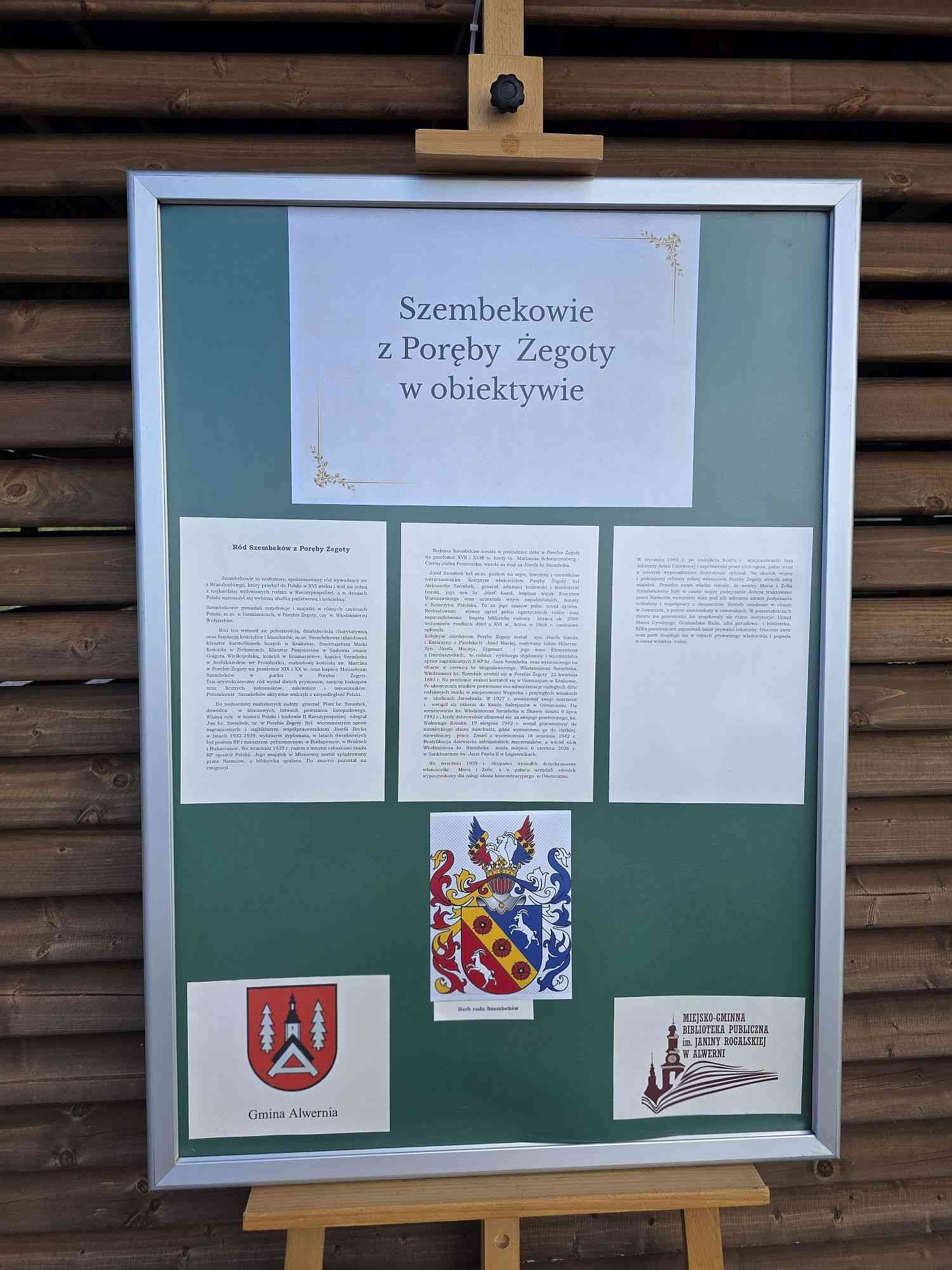 Wystawa „Szembekowie z Poręby Żegoty w obiektywie”